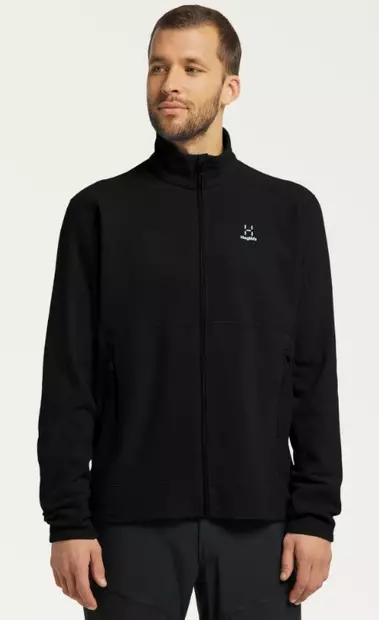 Haglöfs Buteo Mid Jacket miesten fleecetakki true black - Miesten takit - 41-41-73188414220 - 1