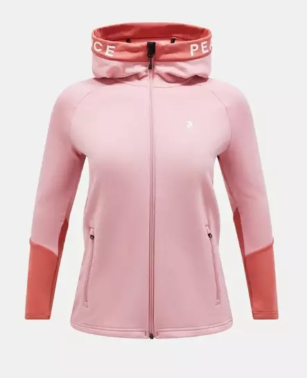 Peak Performance Rider Mid Zip Hood lasten hupparitakki warm blush/paprika -  - 41-41-G78910010 - 1