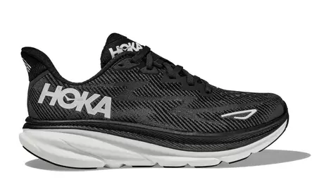 Hoka Clifton 9 WIDE juoksukengät musta/valkoinen - Miesten kengät - 41-41-1965651860 - 1