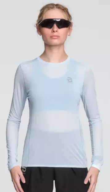 Dahlie Long Sleeve Air naisten juoksupaita vaaleansininen - Miesten juoksuvaatteet - 334048-22800 - 1