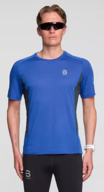 Dahlie T-Shirt Tech Wool miesten juoksupaita sininen - Miesten juoksuvaatteet - 334196-25600 - 1