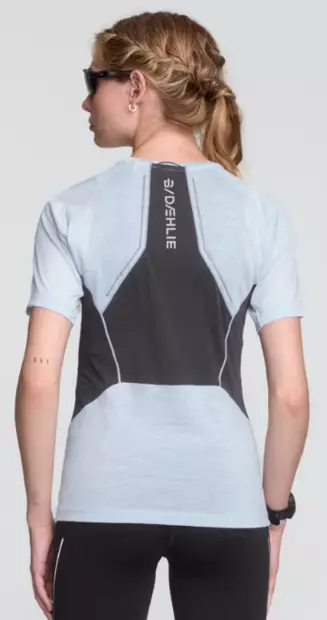 Dahlie T-Shirt Tech Wool naisten juoksupaita vaaleansininen - Naisten juoksuvaatteet - 334197-22800 - 2