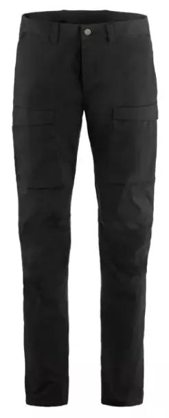 Fjällräven Abisko Hybrid Trail Trousers musta - Miesten urheiluhousut - 12200164-550 - 1