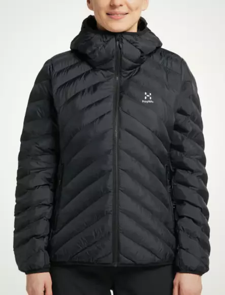 Haglöfs Särna Mimic Hood naisten kevytvanutakki musta - Naisten takit ja puvut - 73188418510 - 1