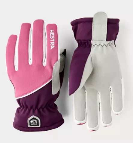 Hestra Jr XC Tracker 5-finger lasten hiihtohanskat pinkki/violetti - Urheiluhanskat - 3004410-920970 - 1