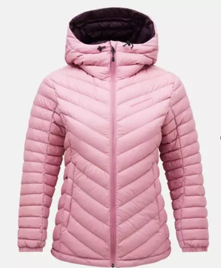 Peak Performance Frost Down Hood naisten untuvatakki tumma pinkki - Naisten takit ja puvut - G79633100 - 2