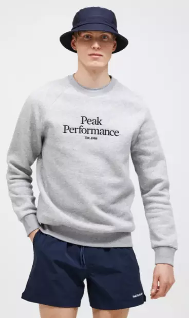 Peak Performance Original Crew miesten collegepaita harmaa - Miesten paidat ja yläosat - 41-41-G79593050 - 1