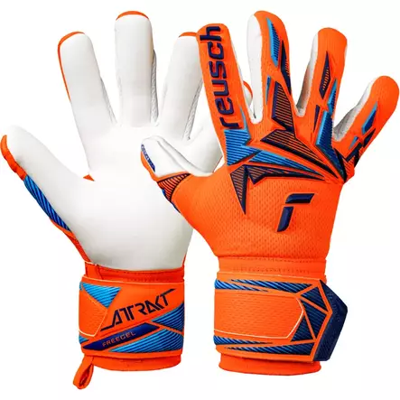 Reusch Attrakt Advance Junior maalivahdin hanskat oranssi - Jalkapallotarvikkeet- ja asusteet - 406048562760 - 1