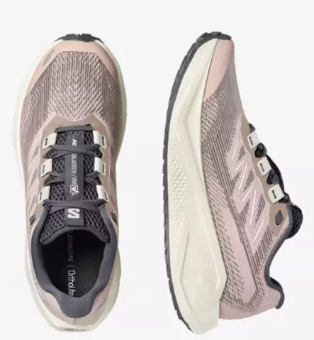 Salomon Aero Blaze 3 GRVL juoksukengät harmaa/roosa - Naisten juoksukengät - 1987203290 - 2