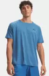 Under Armour Tech Textured SS miesten treenipaita sininen - Miesten treenivaatteet - 1382796-430 - 1