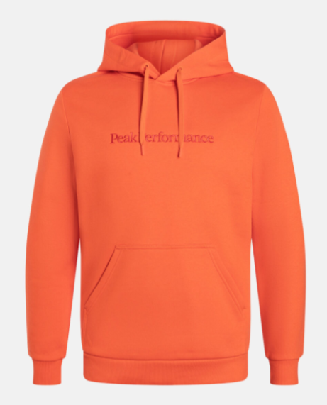 Peak Performance Big Logo Hood miesten huppari oranssi - Miesten urheilupaidat ja hupparit - G79503010 - 1