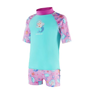 Speedo Short Sleeve Printed Rash Top las - Lasten uima-asut ja uimahousut - 505374469010 - 1