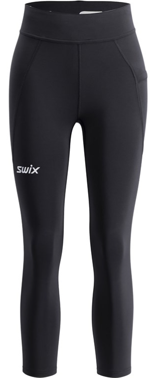 Swix Pace High Waist Cropped Tights naisten treenitrikoot musta - Naisten treenivaatteet - 10065-23-10000 - 1