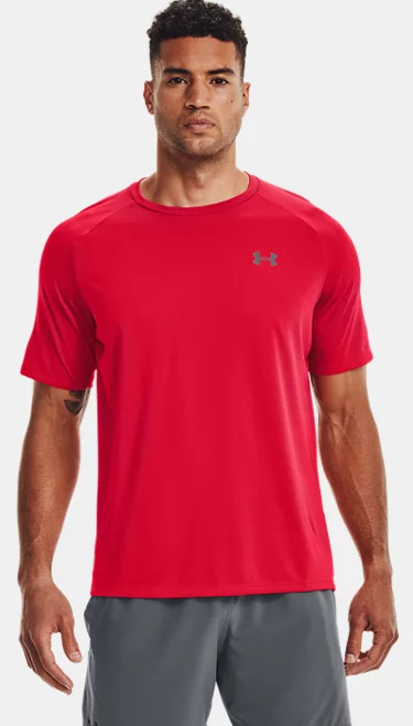 Under Armour Tech 2.0 SS Tee miesten treenipaita punainen - Miesten treenivaatteet - 1326413-600 - 1