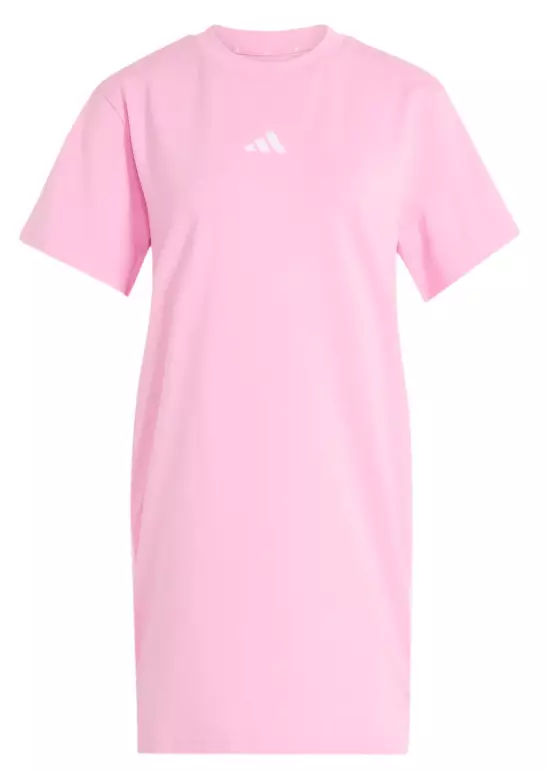 Adidas 3S T Dress naisten t-paitamekko pinkki - Naisten t-paidat ja topit - KR6360 - 1