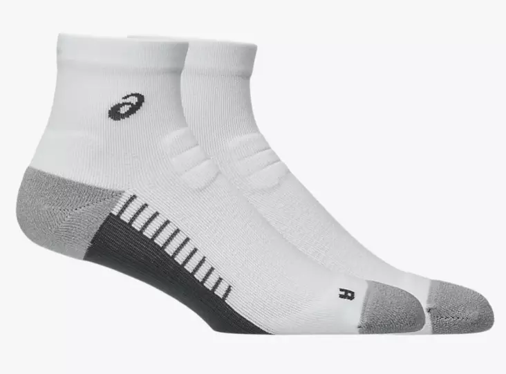 Asics Performance Run Sock juoksusukat valkoinen/harmaa - Urheilusukat - 45716332210 - 1