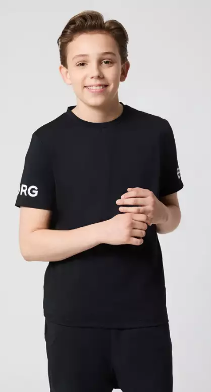 Björn Borg Borg T-Shirt lasten treenipaita musta - Lasten t-paidat - 73214656640 - 1