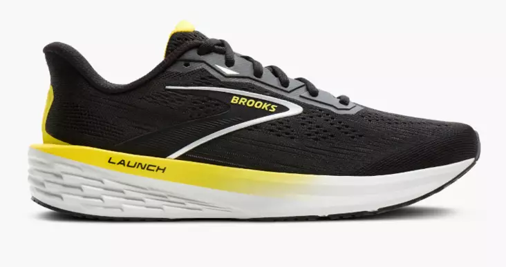 Brooks Launch 12 juoksukengät musta/keltainen - Miesten juoksukengät - 1953947830 - 1