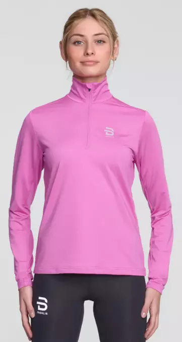 Dahlie Half Zip Tempo naisten juoksupaita pinkki - Naisten juoksuvaatteet - 334072-31600 - 1