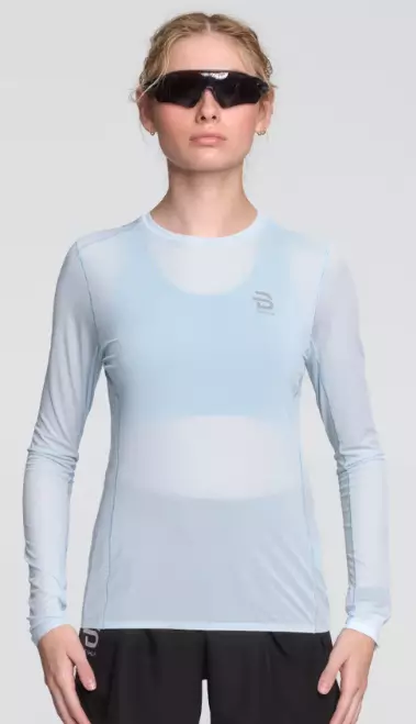 Dahlie Long Sleeve Air naisten juoksupaita vaaleansininen - Miesten juoksuvaatteet - 334048-22800 - 1