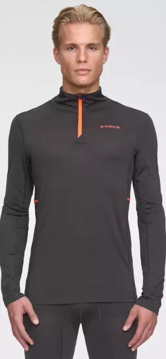 Dahlie Performance Wool HZ miesten alusasun paita tummanharmaa/musta - Miesten väli- ja alusasut - 334032-98100 - 1