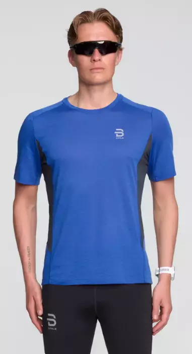 Dahlie T-Shirt Tech Wool miesten juoksupaita sininen - Miesten juoksuvaatteet - 334196-25600 - 1