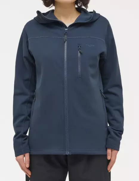 Haglöfs Rosson Mid Hood naisten hupparitakki tummansininen - Naisten urheilupaidat ja hupparit - 73188418410 - 1