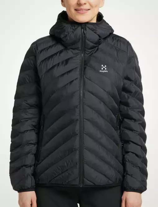 Haglöfs Särna Mimic Hood naisten kevytvanutakki musta - Naisten takit ja puvut - 73188418510 - 1