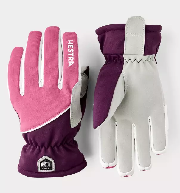 Hestra Jr XC Tracker 5-finger lasten hiihtohanskat pinkki/violetti - Urheiluhanskat - 3004410-920970 - 1