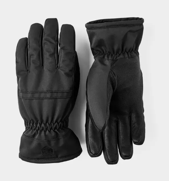 Hestra Primaloft Leather 5 finger talvihanskat musta - Urheiluhanskat - 3003710-100 - 1