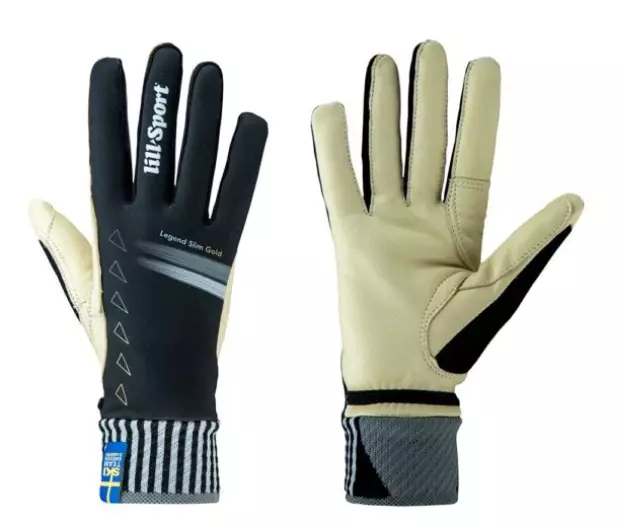 Lillsport Legend Slim Gold hiihtohanskat musta - Urheiluhanskat - 040500 - 1