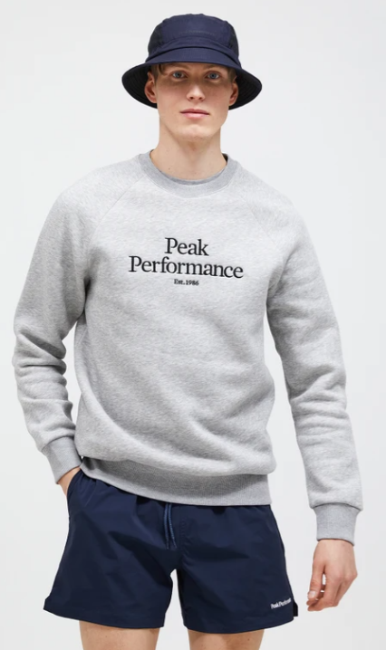 Peak Performance Original Crew miesten collegepaita harmaa - Miesten urheilupaidat ja hupparit - G79593050 - 1