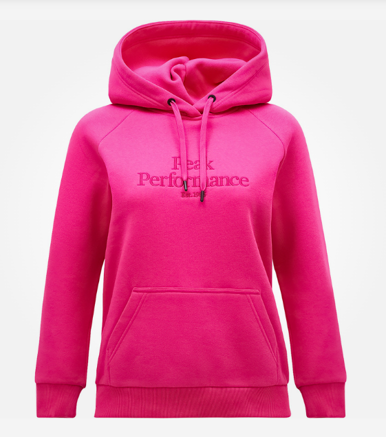 Peak Performance Original Hood naisten huppari pinkki - Naisten urheilupaidat ja hupparit - G79577140 - 1