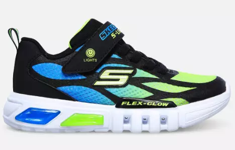 Skechers Flex Glow lasten lenkkarit must - Lasten juoksukengät - 1936429970 - 1