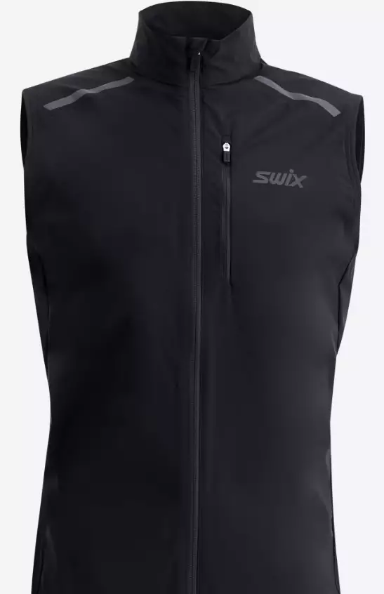 Swix Pace Wind Vest miesten liivi musta - Miesten juoksuvaatteet - 10072-23-10000 - 1