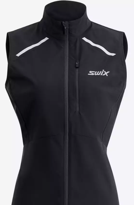 Swix Pace Wind Vest naisten liivi musta - Naisten juoksuvaatteet - 10071-23-10000 - 1