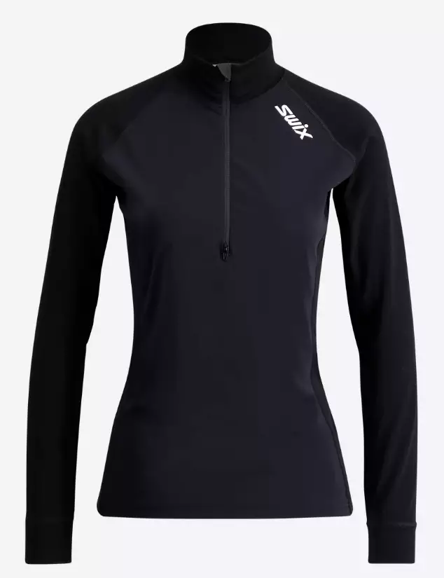 Swix RaceX Classic Wind Half Zip naisten tuulisuojapaita musta - Naisten väli- ja alusasut - 10104--2310000 - 1
