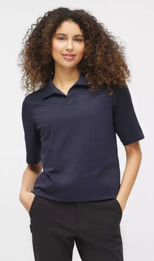 Twentyfour Mode Flex Pique naisten pikee tummansininen - Naisten golfvaatteet - 70728166940 - 1