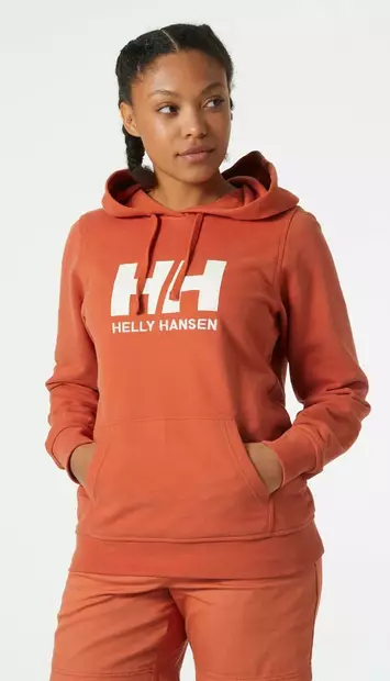 Helly Hansen Logo Hoodie naisten huppari terracotta - Naisten paidat ja yläosat - 41-41-70400582751 - 1