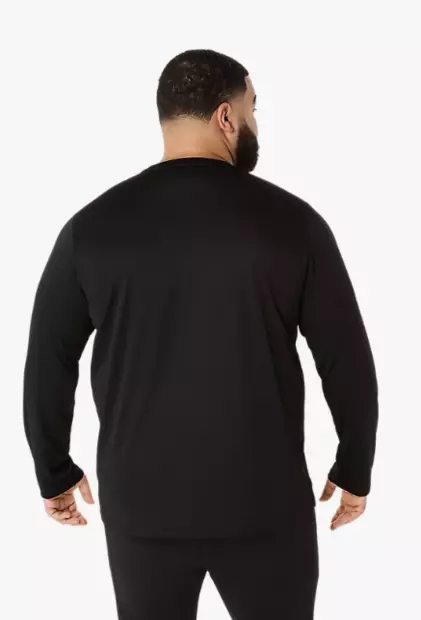 Asics Core LS Top miesten juoksupaita musta - Miesten juoksuvaatteet - 2011D219-001 - 2