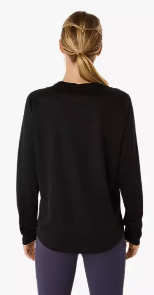 Asics Core LS Top naisten juoksupaita musta - Naisten juoksuvaatteet - 2012D181-001 - 2