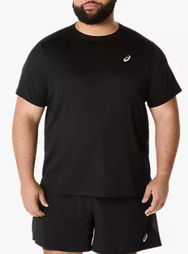 Asics Core SS Top miesten juoksupaita musta - Miesten juoksuvaatteet - 2011D221-001 - 1