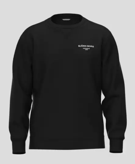 Björn Borg Essential 1 Sweatshirt miesten collegepaita musta - Miesten urheilupaidat ja hupparit - 73214658501 - 1