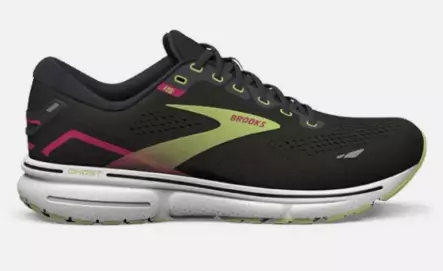 Brooks Ghost 15 juoksukengät musta/neonvihreä - Naisten juoksukengät - 1953943131 - 1