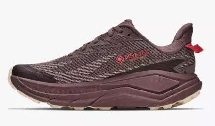 Hoka Challenger 8 GTX juoksukengät punaruskea - Naisten juoksukengät - 1986059231 - 2