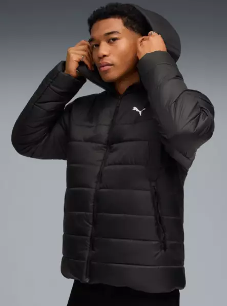 Puma ESS Hooded Padded miesten talvitakki musta - Miesten urheilutakit ja puvut - 685211-01 - 1