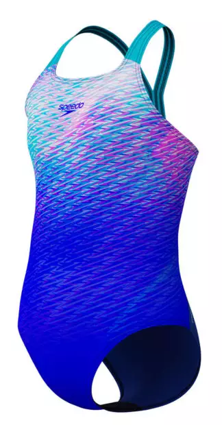 Speedo Print Powerback lasten uimapuku sininen - Lasten uima-asut ja uimahousut - 50599379791 - 1