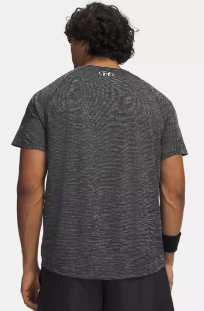 Under Armour Tech Textured SS miesten treenipaita musta - Miesten treenivaatteet - 1382796-001 - 2