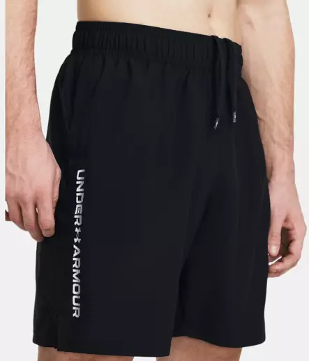 Under Armour Tech Woven Wordmark Short miesten treenishortsit musta - Miesten treenivaatteet - 1383356-001 - 1