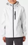 Helly Hansen Crew Hooded lasten ulkoilutakki valkoinen - Lasten urheilutakit ja puvut - 41813-001 - 1